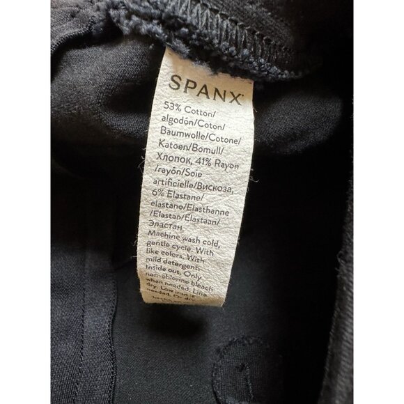 Spanx Wide Leg Stretch Pants Black Pull On 24” Inseam Women’s XS - Picture 5 of 5